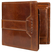 Dents Itchen Coin Bifold Portemonnee - Cognac Bruin