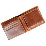 Dents Itchen Coin Bifold Portemonnee - Cognac Bruin