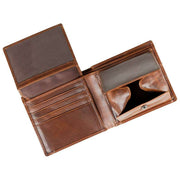 Dents Itchen Coin Bifold Portemonnee - Cognac Bruin