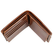 Dents Itchen Coin Bifold Portemonnee - Cognac Bruin