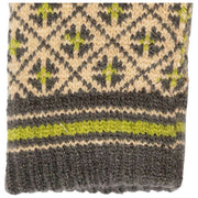 Dents Jacquard Fair Isle gebreide handschoenen - Toffee Beige/Antracietgrijs