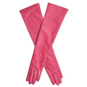 Dents Mia Single-Point Long Above-Elbow Lined Leather Gloves - Sorbet Pink