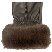 Dents Nieve leren handschoenen met touchscreen - Mocca Brown
