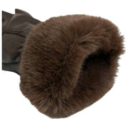 Dents Nieve leren handschoenen met touchscreen - Mocca Brown