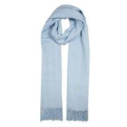 Dents Plain Pashmina Scarf - Pale Blue