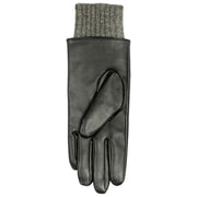 Dents Renee leren touchscreen-handschoenen - zwart/houtskoolgrijs