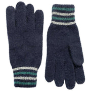 Dents Salcombe Ribgebreide Handschoenen - Marine