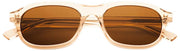 MessyWeekend Travis Blue Light Leesbril - Bruin/Perzikbeige