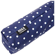 Roka Waterloo Paraplu van gerecycled nylon - Marineblauw Polka Dot