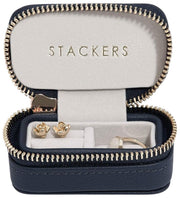 Stackers grote reissieradendoos met rits - marineblauw