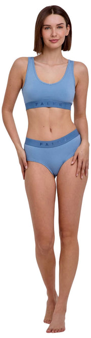 Falke Daily Comfort 2-pack hipsterslip - blauw/beige