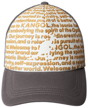 Kangol Truckerpet met kleine print - Grijs