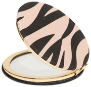Alice Wheeler London Ronde spiegel met dierenprint - Zwart/Zebra