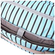 Roka Gatwick medium plunjezak van gerecycled canvas - blauwe streep