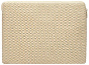 Hindbag Ava Medium Weave 15-inch laptoptas - Nude Beige