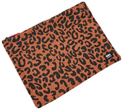 Roka Somerset grote katoenen canvas babytas - Scarlet Leopard Brown