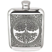 english-pewter-company-6oz-tree-of-life-purse-flask---silver-34473031
