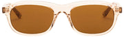 MessyWeekend Travis Blue Light Leesbril - Bruin/Perzikbeige