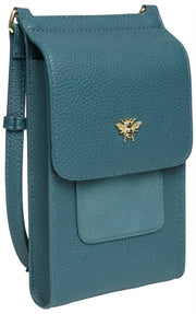 Alice Wheeler London Mini Bloomsbury Crossbodytas - Blauwgroen