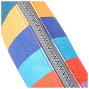 Roka Maida Vale Medium Katoenen Canvas Tasje - Brede Multi Streep
