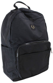 Fred Perry Crinkle Nylon Rugzak - Zwart