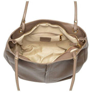 Elie Beaumont gebogen zachte draagtas - Minkbeige