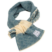 Elie Beaumont gebreide doortreksjaal - Teal Basketweave