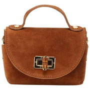 Elie Beaumont Suède Mini Bamboe Tas - Bruin