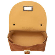 Elie Beaumont Suède Mini Bamboe Tas - Bruin
