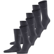 Esprit Solid 4 Pack Socks - Anthracite Mel Grey