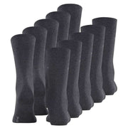 Esprit Uni 5 Pack Socks - Anthracite Grey