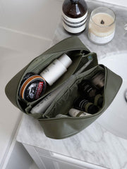 Stackers Uitbreidende Toilettas - Olijfgroen