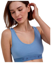 Falke Daily Comfort 2-pack bustier bralette - blauw/beige