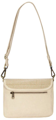 Hindbag Margault Geweven Schoudertas - Nude Beige