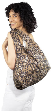 Vriendelijke tas Londen medium herbruikbare tas - Leopard Brown