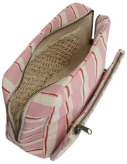 Hindbag Alix Extra Grote Toilettas - Roze/Rode Strepen