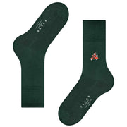 Falke Airport Driving Santa Socks - Hunter Green