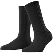 Falke Cosy Wool Boot Socks - Anthracite Mel Grey