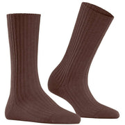 Falke Cosy Wool Boot Socks - Cinnamon Brown