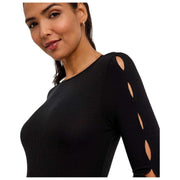 Falke Daily Bateau Korte bodysuit - Zwart