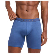 Falke Daily Comfort 2-pack boxershort met lange pijpen - blauw/oranje