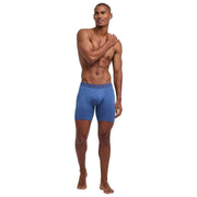 Falke Daily Comfort 2-pack boxershort met lange pijpen - blauw/oranje