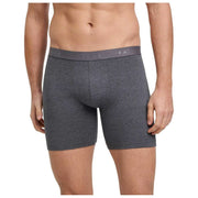 Falke Daily Comfort 2-pack boxershort met lange pijpen - donkergrijs gemêleerd
