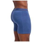 Falke Daily Comfort 2-pack boxershort met lange pijpen - marineblauw/blauw