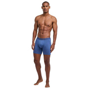 Falke Daily Comfort 2-pack boxershort met lange pijpen - marineblauw/blauw