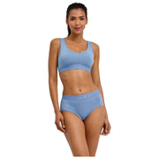 Falke Daily Comfort Print 2-pack bustier bralette - Beige/Blauw