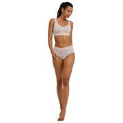Falke Daily Comfort Print 2-pack bustier bralette - Beige/Blauw