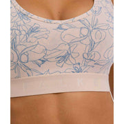 Falke Daily Comfort Print 2-pack bustier bralette - Beige/Blauw