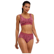 Falke Daily Comfort Print 2-pack bustier bralette - Rood