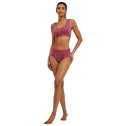 Falke Daily Comfort Print 2-pack bustier bralette - Rood